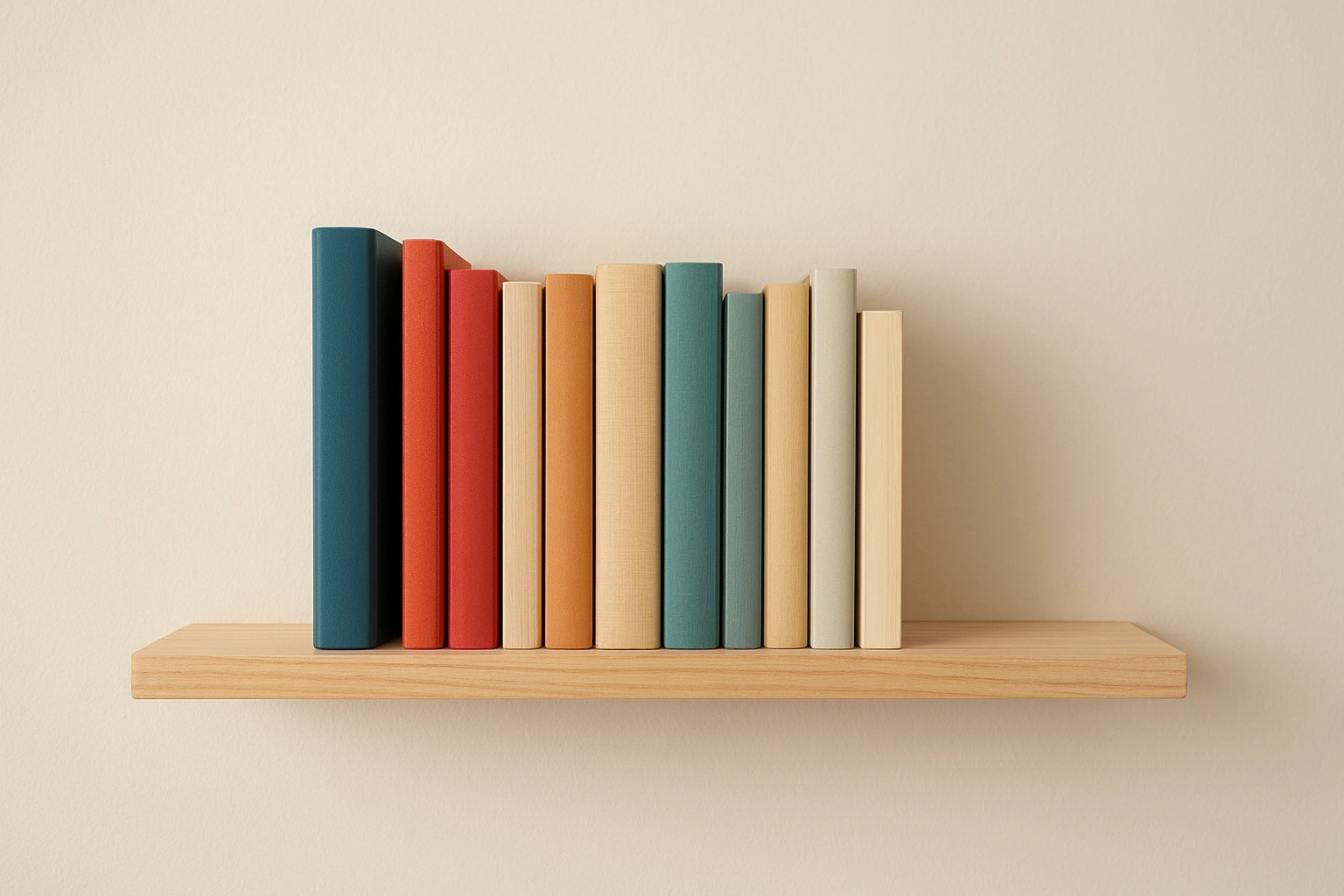 An invisible bookshelf, a clever DIY storage hack for small rooms.